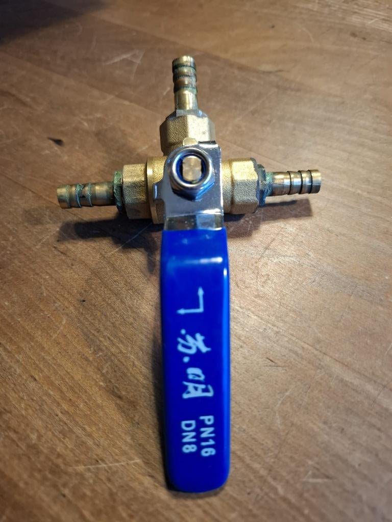 Gaskraan - drieweg kogelkraan, Ophalen of Verzenden, Nieuw