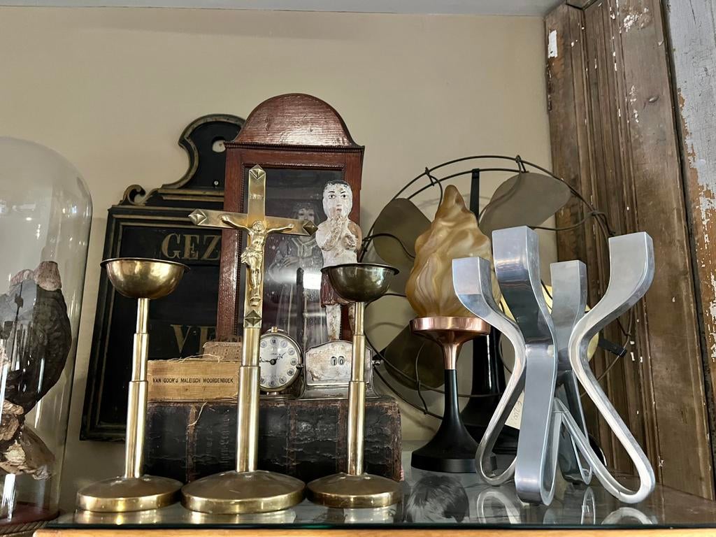 ZEER MOOIE OUDE ALTAAR STUKKEN, Antiek en Kunst, Antiek | Religie, Ophalen of Verzenden