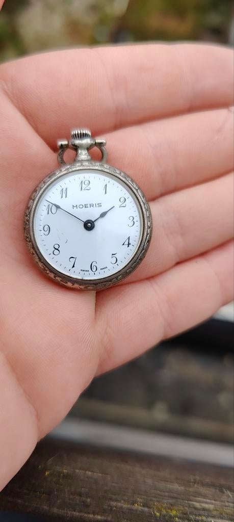 Dames zakhorloge zilver 925, Overige merken, Zakhorloge, Gebruikt, Overige materialen