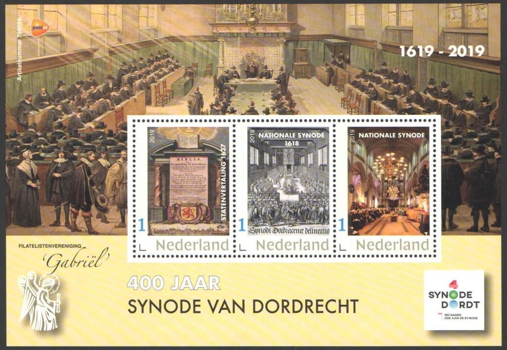 Postzegels Synode van Dordrecht, Ophalen of Verzenden, Na 1940, Postfris