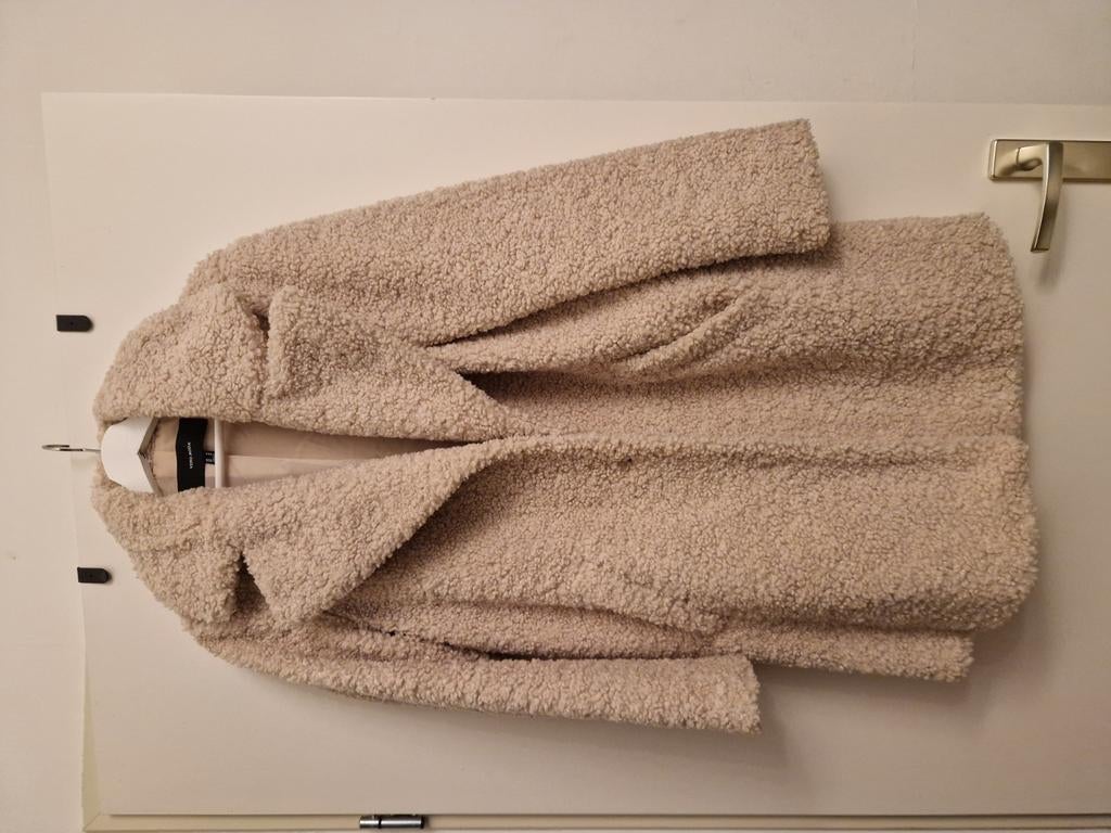 Vero Moda Teddy Jas, Ophalen of Verzenden, Zo goed als nieuw, Maat 38/40 (M), Beige