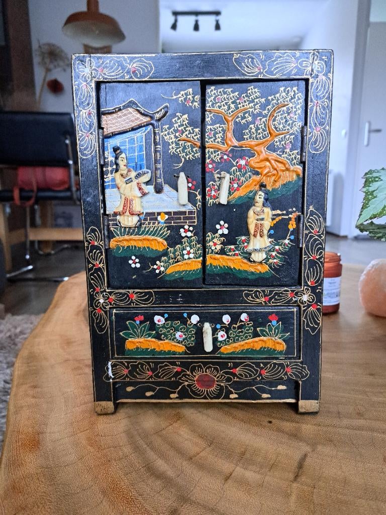 Antiek Chinees sieradenkastje, Antiek en Kunst, Ophalen