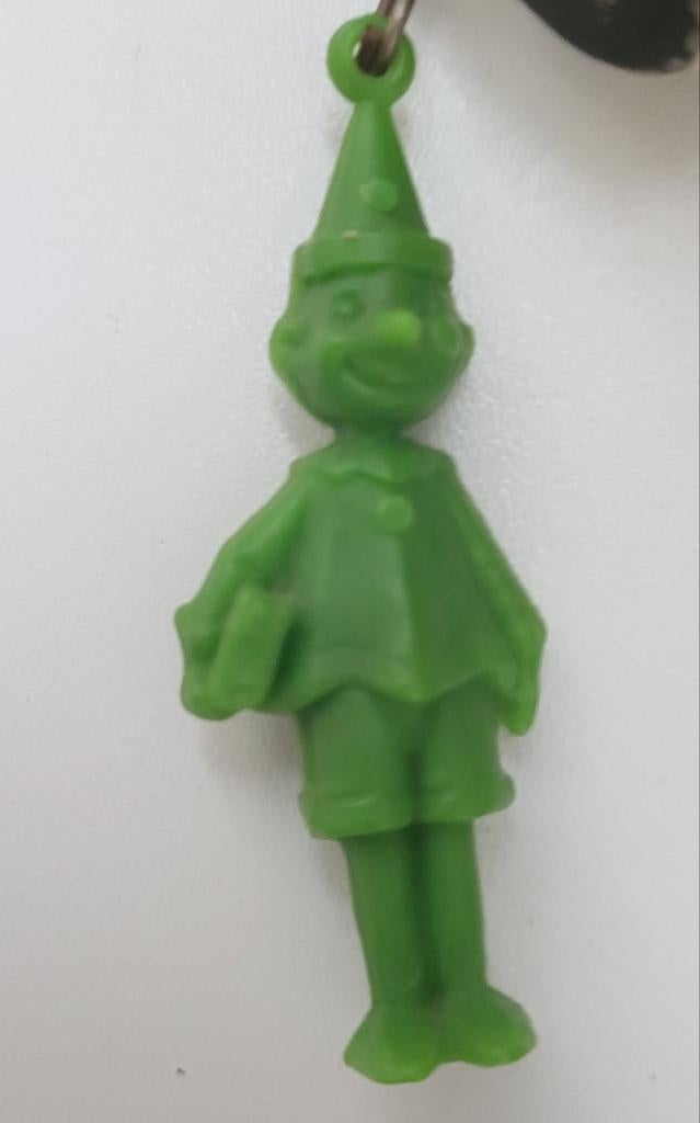 Groene Sleutelhanger harlekijn, Ophalen of Verzenden, Gebruikt