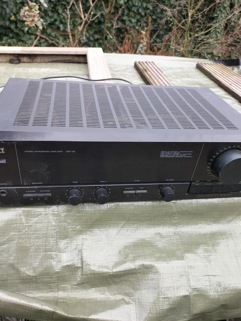 Akai AM-15 Stereo Versterker, Overige merken, Gebruikt, Ophalen of Verzenden, Minder dan 60 watt