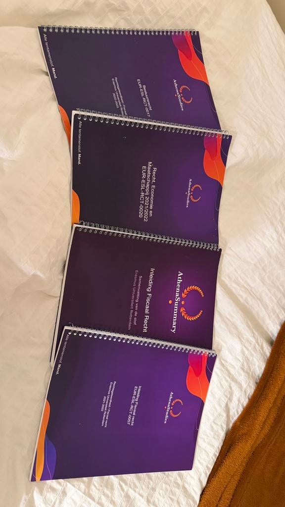 Athena studies rechtsgeleerdheid - erasmus universiteit, Boeken, Ophalen of Verzenden, Alpha, Zo goed als nieuw, WO