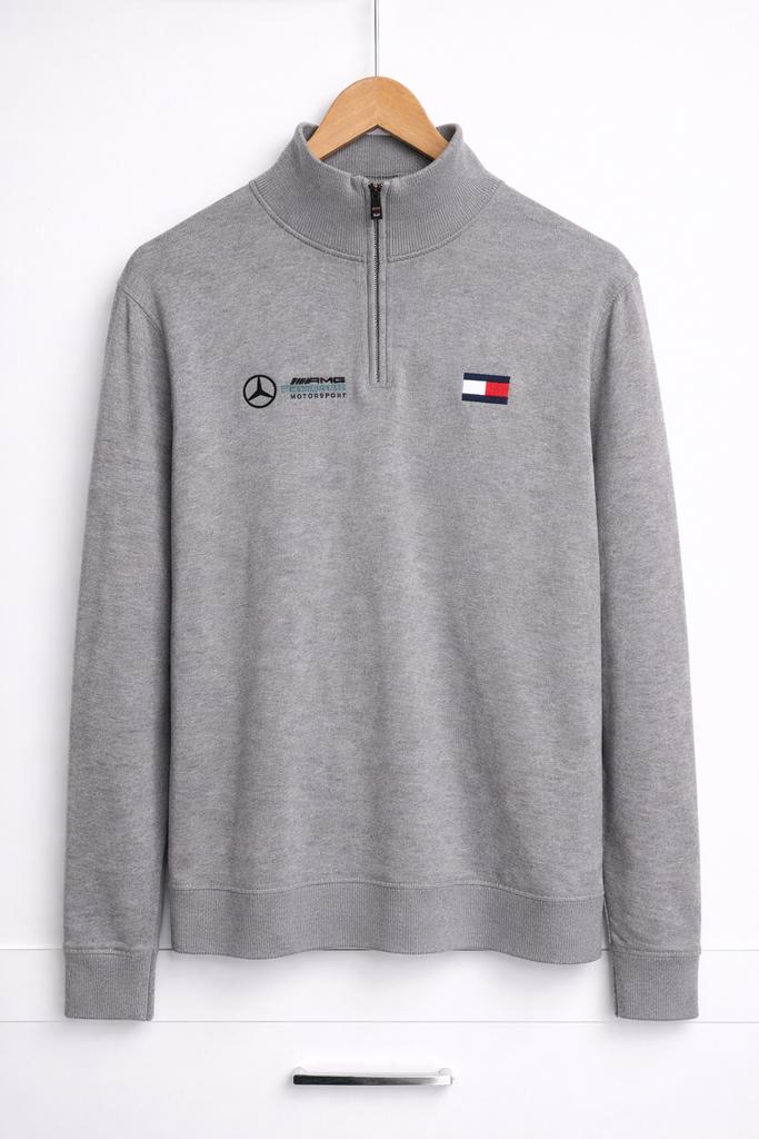 Tommy hilfiger trui formula 1 editie maat S mercedes, Ophalen of Verzenden, Zo goed als nieuw, Grijs