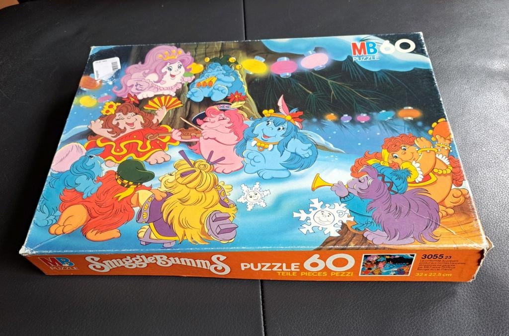 Troelie woelie / Snugglebumms puzzel uit 1984, Ophalen of Verzenden, Meer dan 50 stukjes