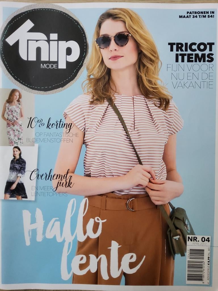 Knipmode april 2017, Ophalen of Verzenden, Zo goed als nieuw, Vrouw, Knipmode