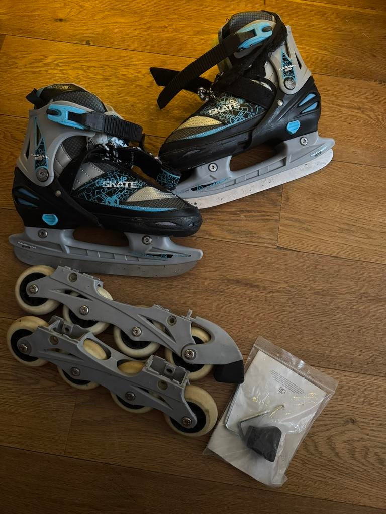 Schaatsen/skeelers verstelbaar maat 35/38, Ophalen, Gebruikt, IJshockeyschaatsen, Nijdam