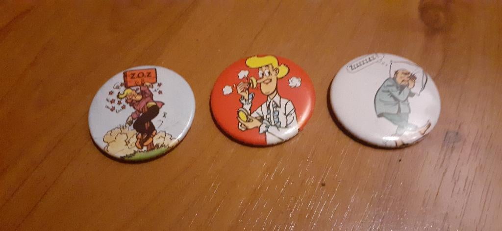 Suske en Wiske Buttons, Ophalen of Verzenden, Zo goed als nieuw, Figuurtje, Button