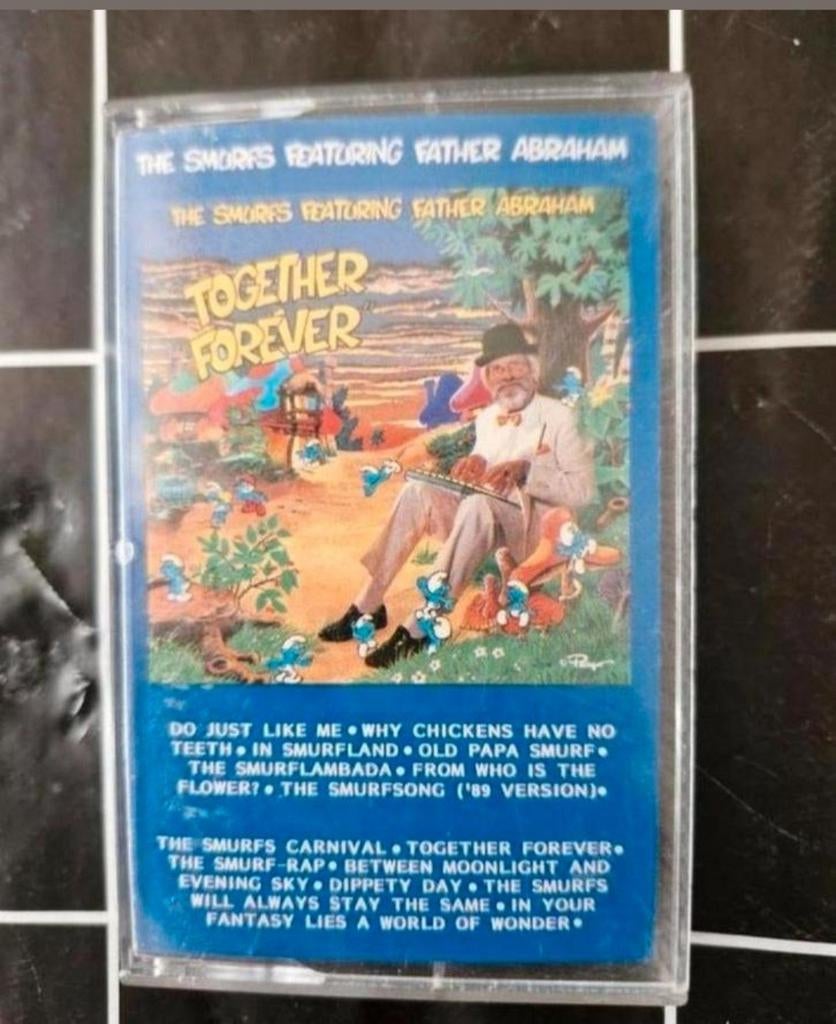 Cassettebandje De Smurfen ( met Vader Abraham ), Cd's en Dvd's, Cassettebandjes, Ophalen of Verzenden, Zo goed als nieuw, Nederlandstalig