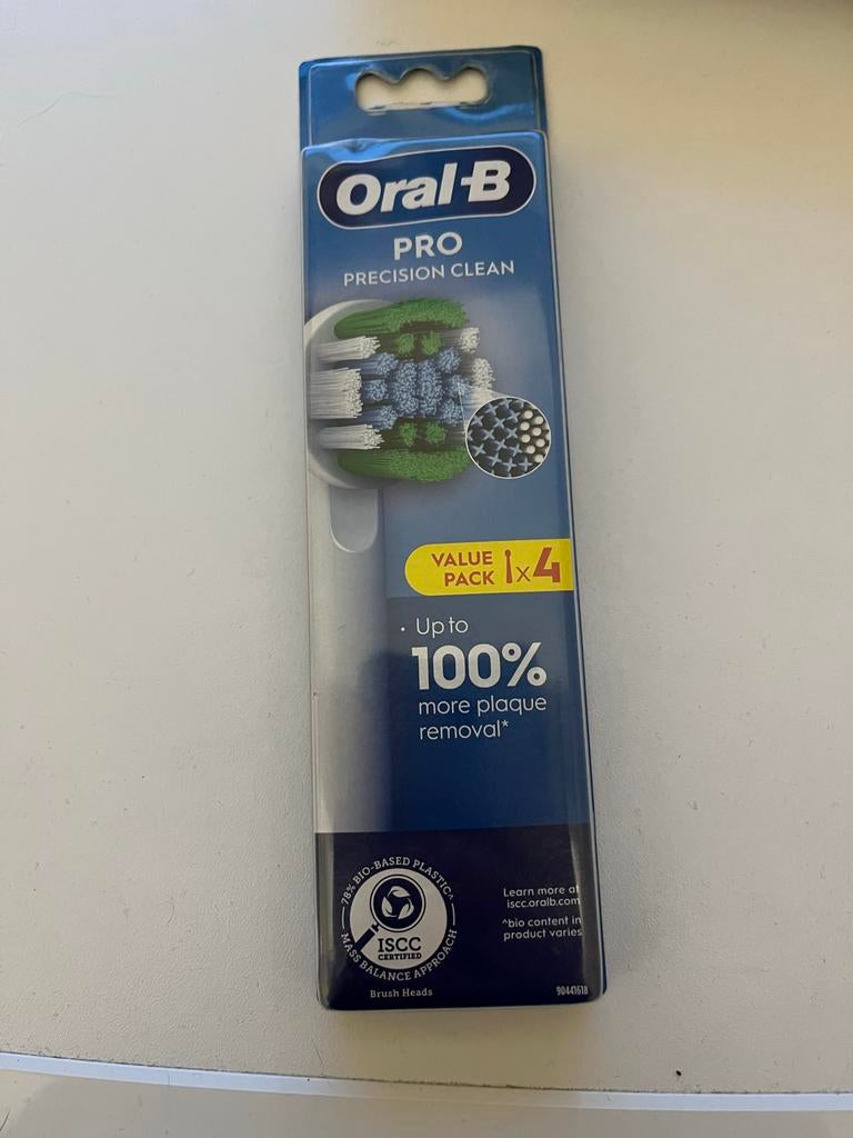 Oral-B Pro Precision Clean Opzetborstels - 4 stuks, Ophalen of Verzenden, Nieuw, Mondverzorging