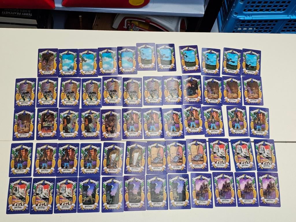 Harry Potter Chocolade Kikker Kaarten - 2001 - 58 stuks, Verzamelen, Ophalen of Verzenden, Gebruikt, Overige typen