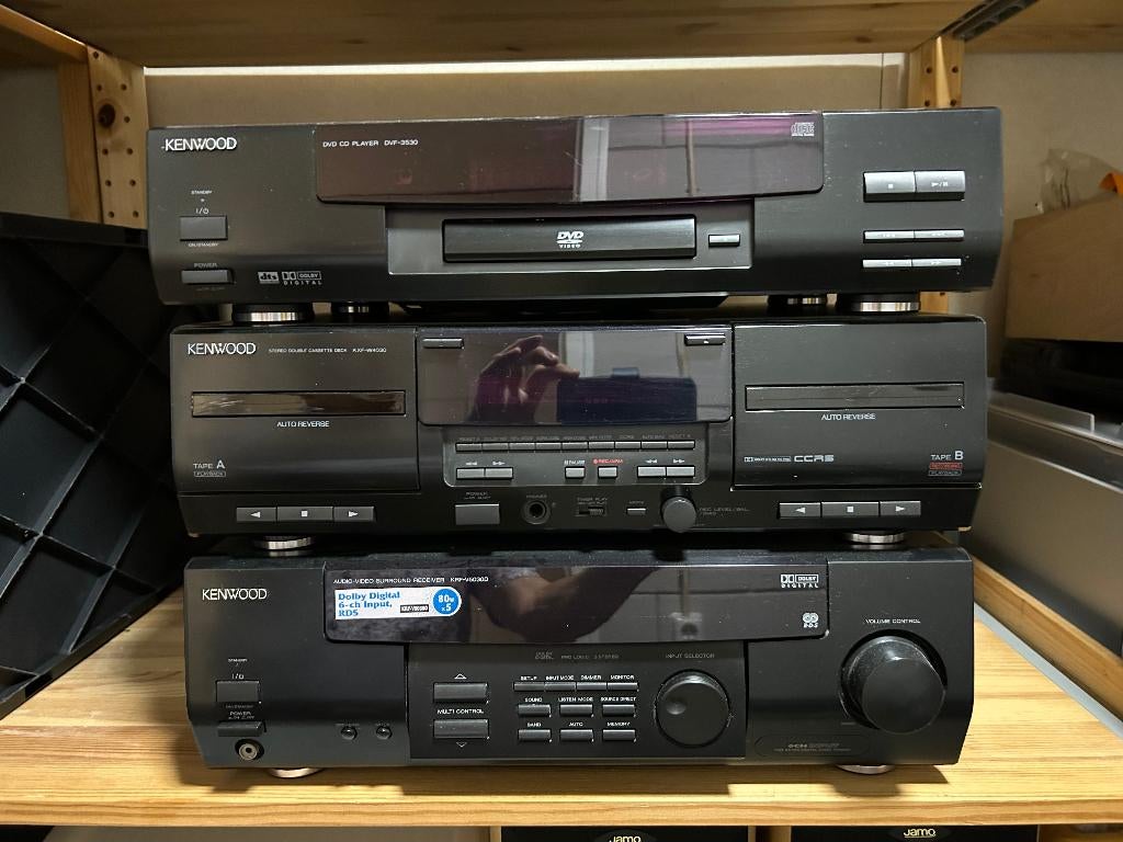 Te koop: Kenwood stereo set met 2 Jamo boxen, Losse componenten, Ophalen, Overige merken, Gebruikt