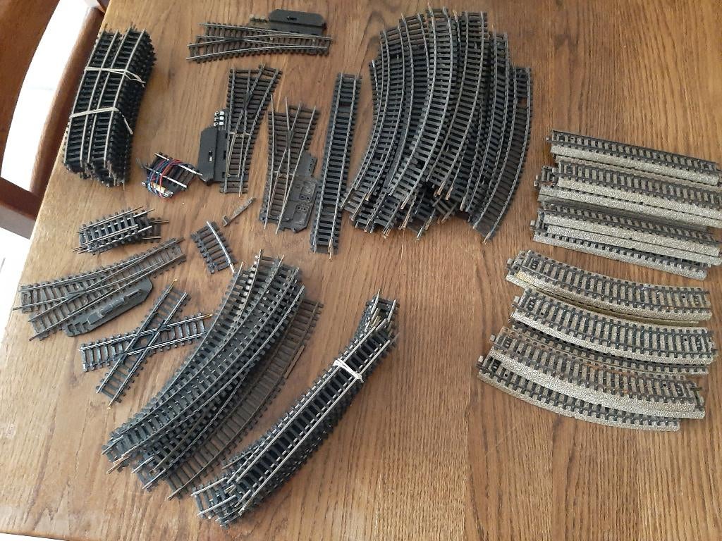 Treinrails...Marklin..Lima..Jouef, Gebruikt, Gelijkstroom, Rails, Ophalen