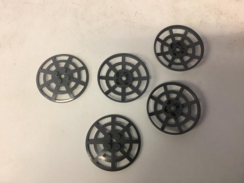 Lego schotel 6x6 omgekeerd radar met webben donker grijs, Ophalen of Verzenden, Gebruikt, Losse stenen, Lego