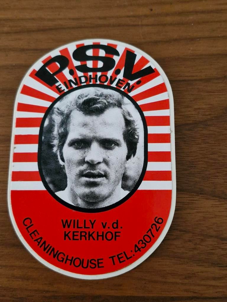 5359 Sticker P.S.V. Eindhoven Willy van.s. Kerkhof, Ophalen of Verzenden, Zo goed als nieuw