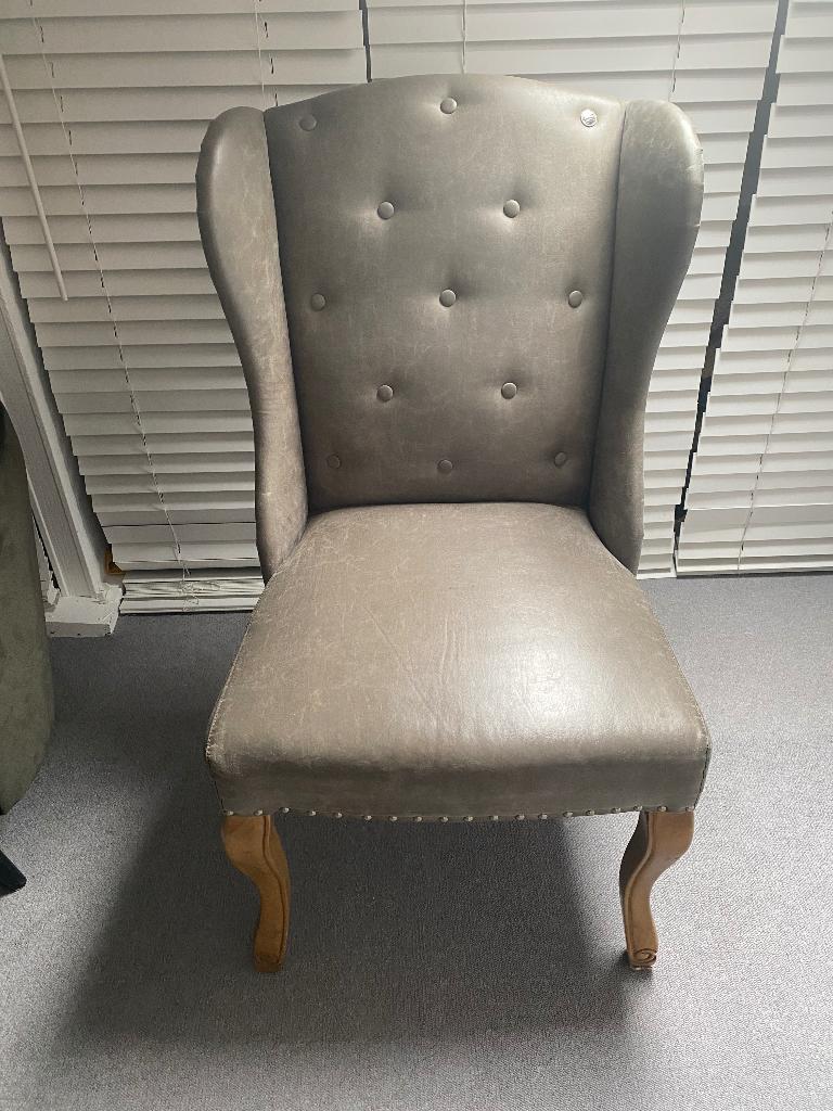 Riviera Maison eetstoel Keith Dinning, Ophalen, Nieuw, Leer, Riviera Maison