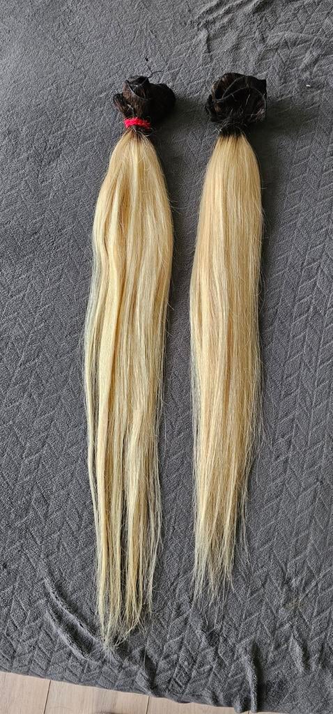Weave wave extensions human haar hair 28 & 26 inch, Ophalen of Verzenden, Zo goed als nieuw, Pruik of Haarverlenging