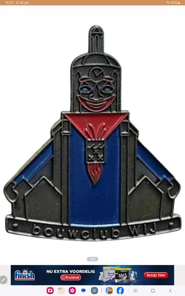 .gezocht Pinneke van bouwclub Wij de Peperbus, Verzamelen, Speldjes, Pins en Buttons, Ophalen