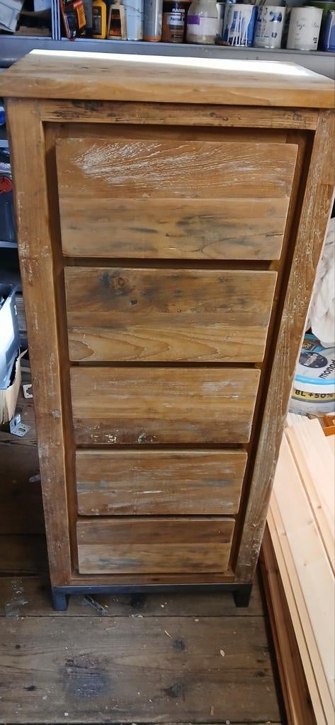 Ladenkast mangohout, Ophalen, 25 tot 50 cm, 50 tot 100 cm, Minder dan 100 cm