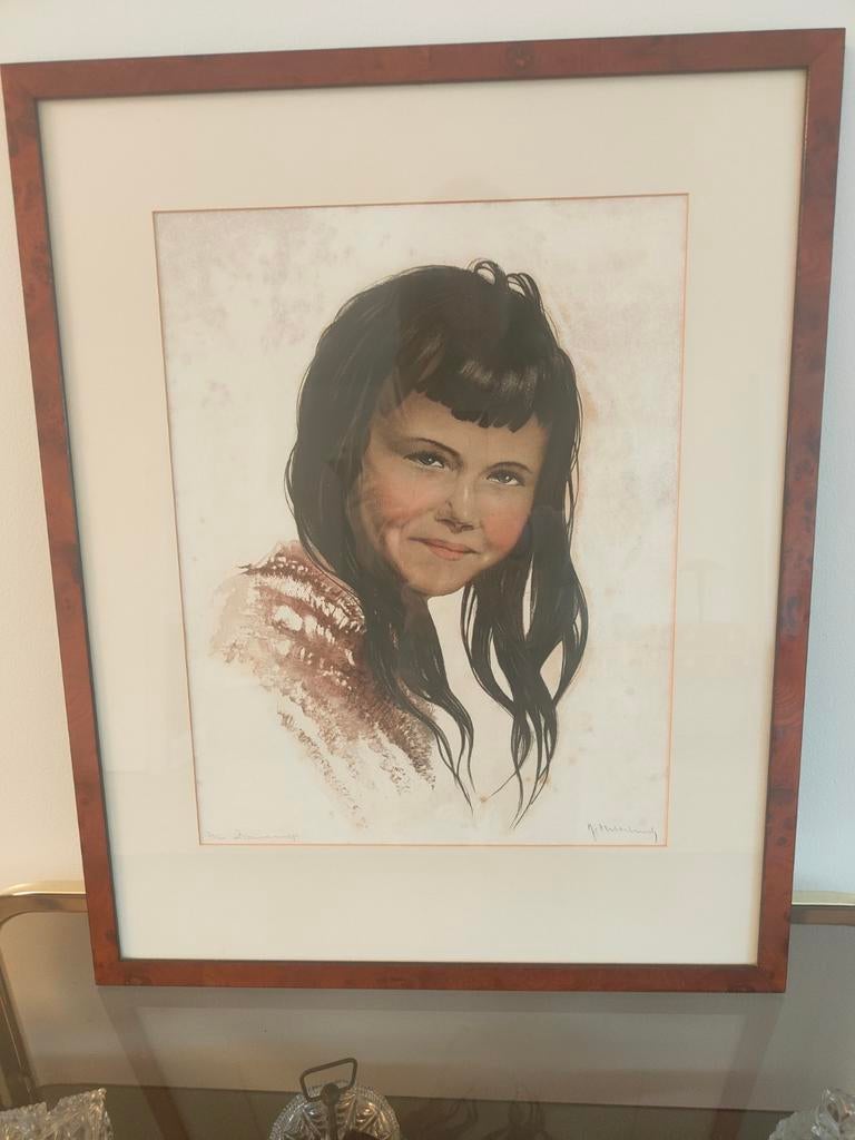 Portret van een zigeuner meisje - Roger Hebbelinck, Ophalen