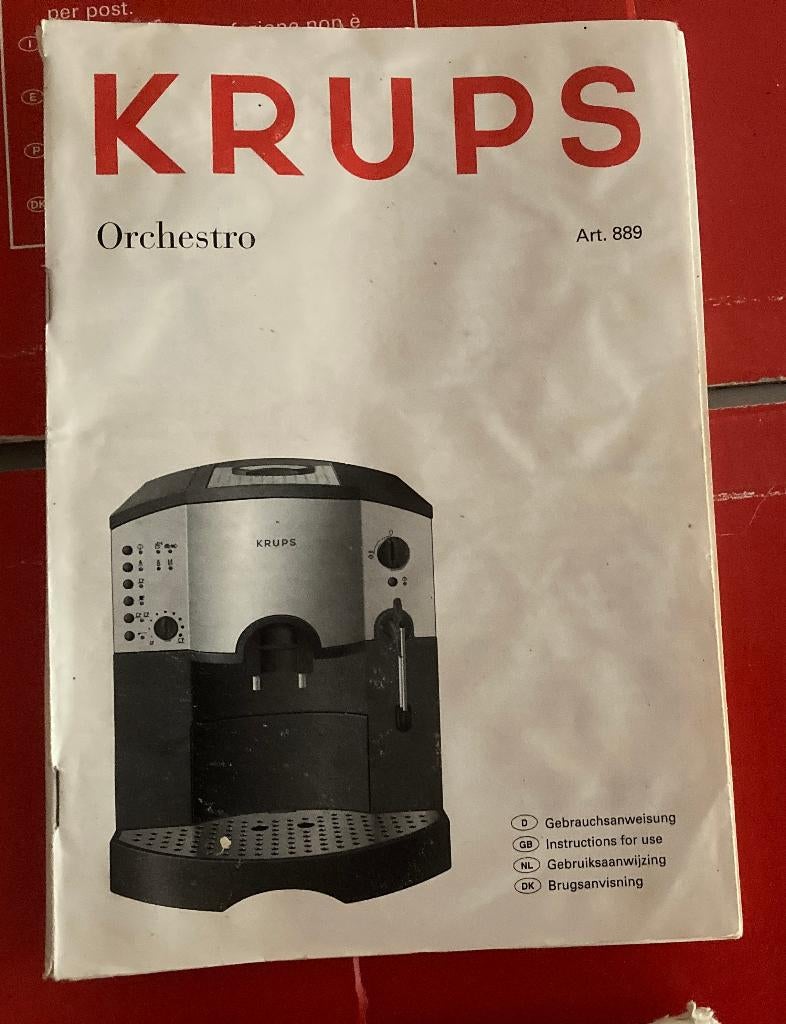 Krups koffie machine., Witgoed en Apparatuur, Koffiezetapparaten, Ophalen, Gebruikt, Koffiemachine, Gemalen koffie