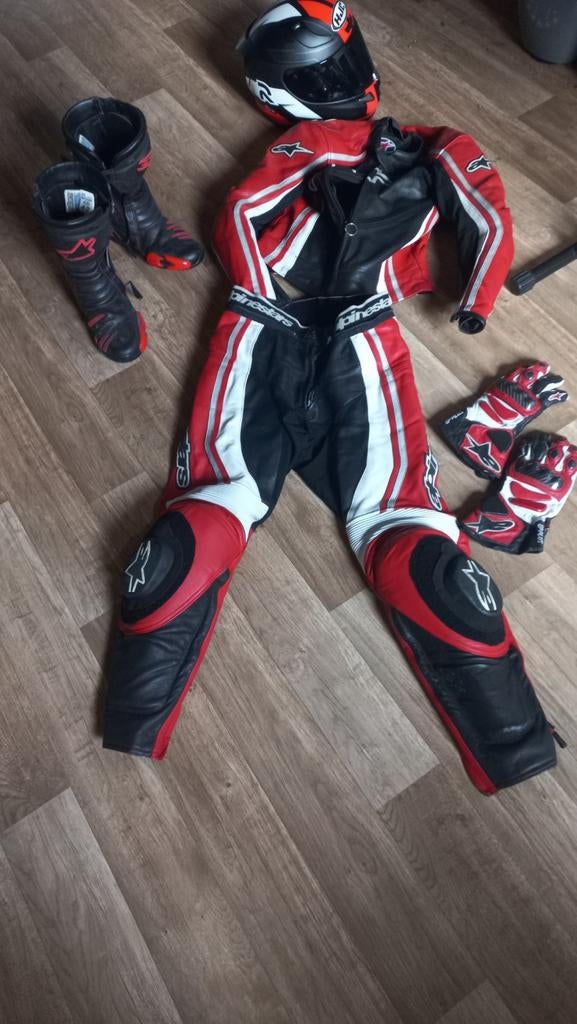 Alpinestars motorpak nieuwstaat ect., Motoren, Ophalen, Tweedehands, Combipak