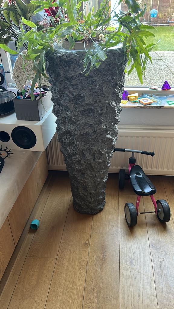 Grote Hoge Bloempot - 120, Ophalen, Gebruikt, 40 cm of meer, Rond