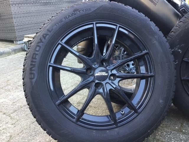 banden + Velgen Uniroyal, Auto-onderdelen, Banden en Velgen, Band(en), Winterbanden, 16 inch, 205 mm, Personenwagen, Gebruikt