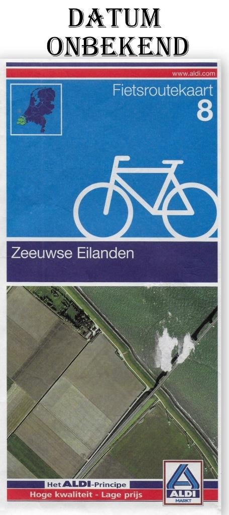 pl15 - Aldi Plattegrond Zeeuwse Eilanden, Boeken, Atlassen en Landkaarten, Gelezen, Ophalen of Verzenden, Landkaart, 1800 tot 2000