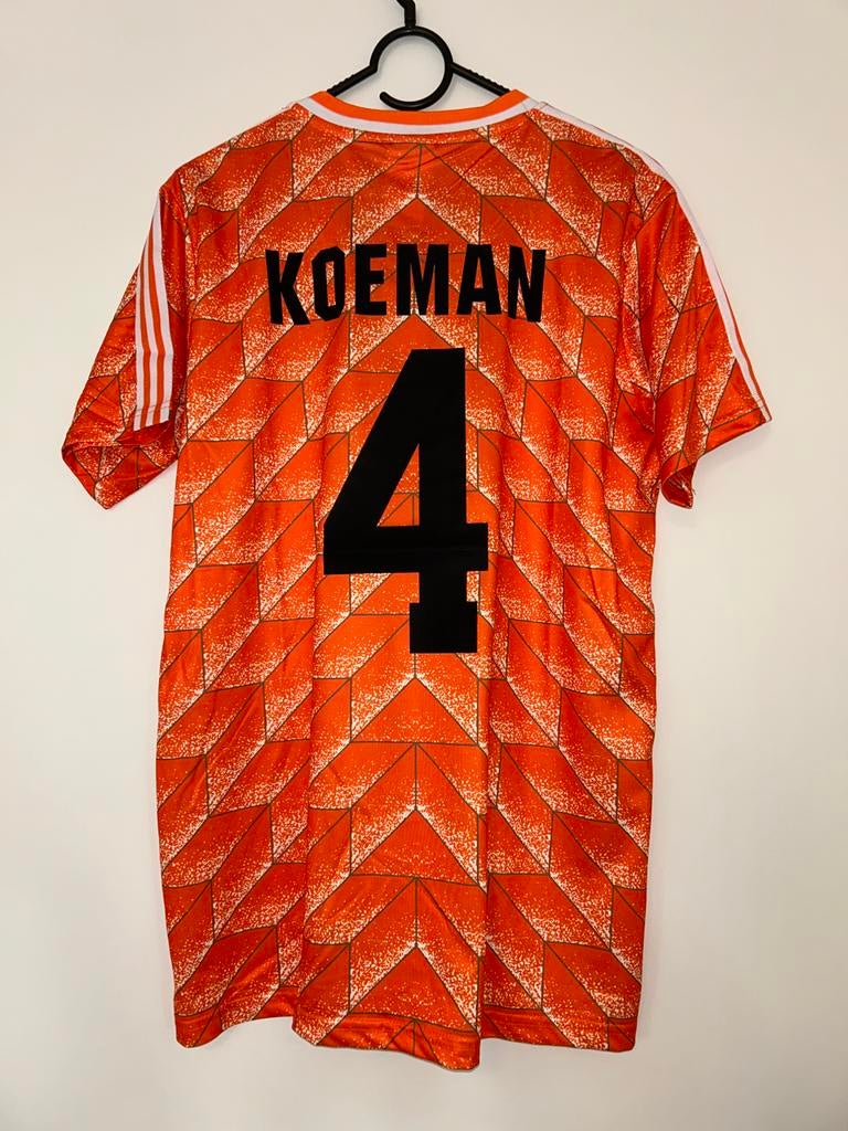 Nederlands Elftal Shirt 1988 - Koeman #4 - Maat L, Ophalen of Verzenden, Zo goed als nieuw, Maat 52/54 (L), Oranje