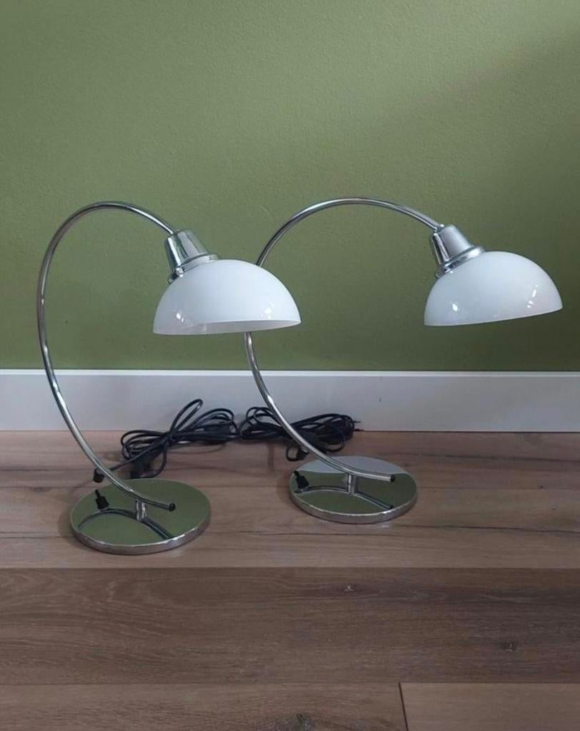 Vintage Ikea Design Lamp Bauhaus styl B714 jaren 80, Ophalen of Verzenden, Zo goed als nieuw, Metaal, Minder dan 50 cm