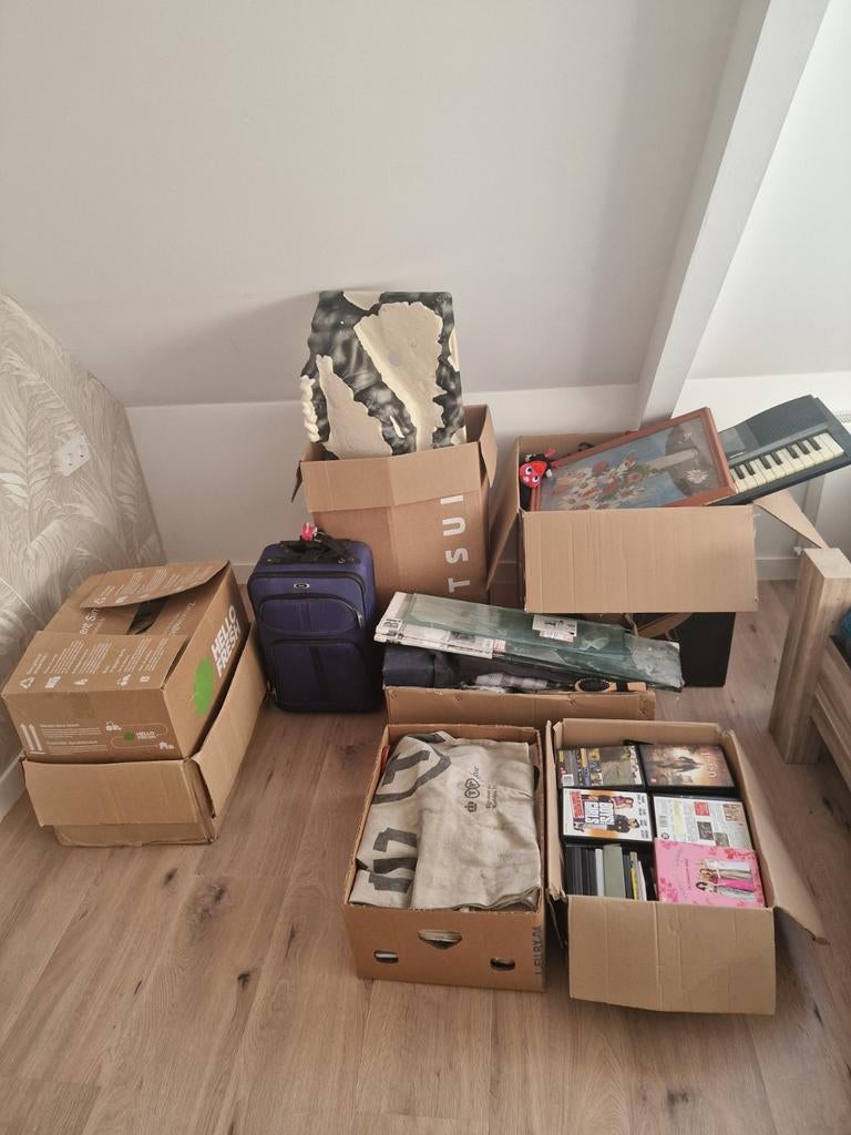 Rommelmarkt spullen, Ophalen