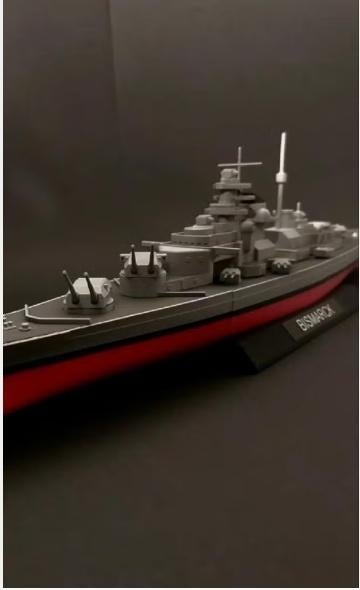 bismarck modelboot, Ophalen of Verzenden, Zo goed als nieuw, 1:50 tot 1:200, Overige merken