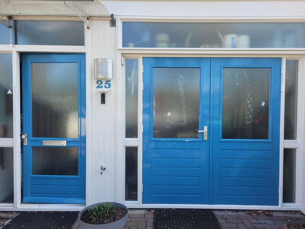 Voordeur en dubbele garagedeuren, Doe-het-zelf en Verbouw, Ophalen, 120 cm of meer, Garagedeur, 215 cm of meer