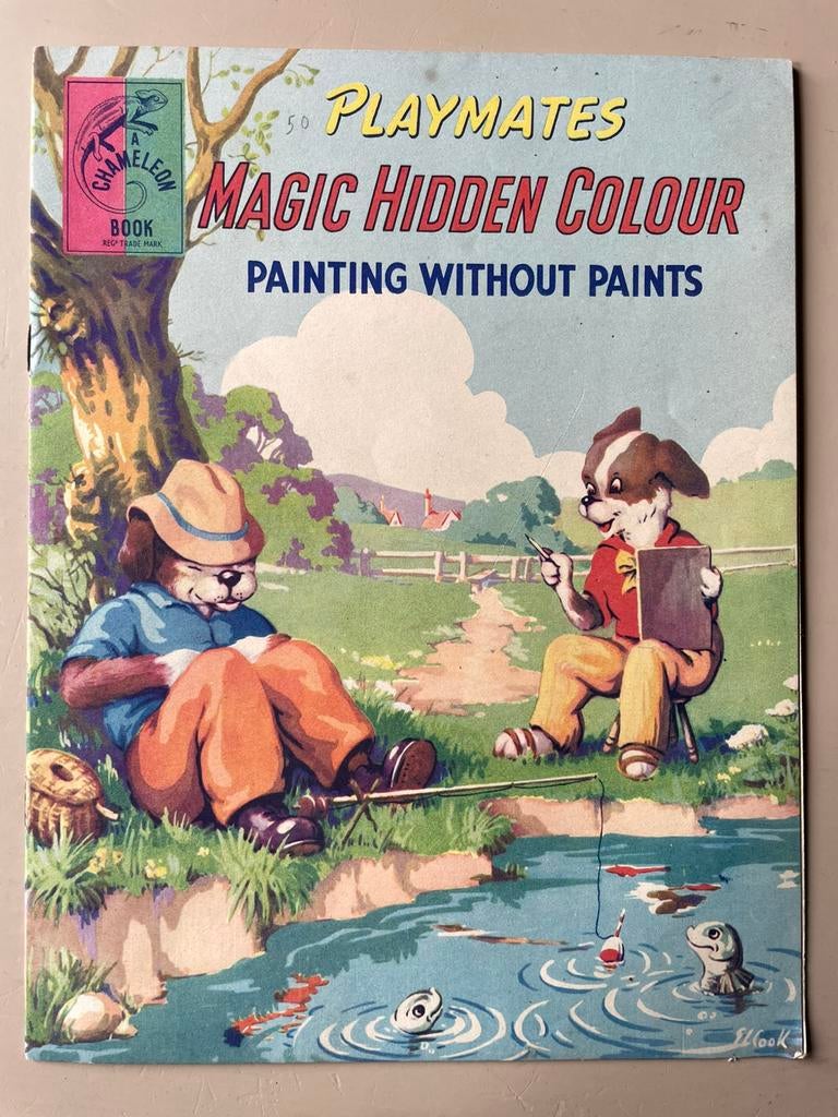 Playmates magic hidden colour painting wo paints no. 1257, Ophalen of Verzenden