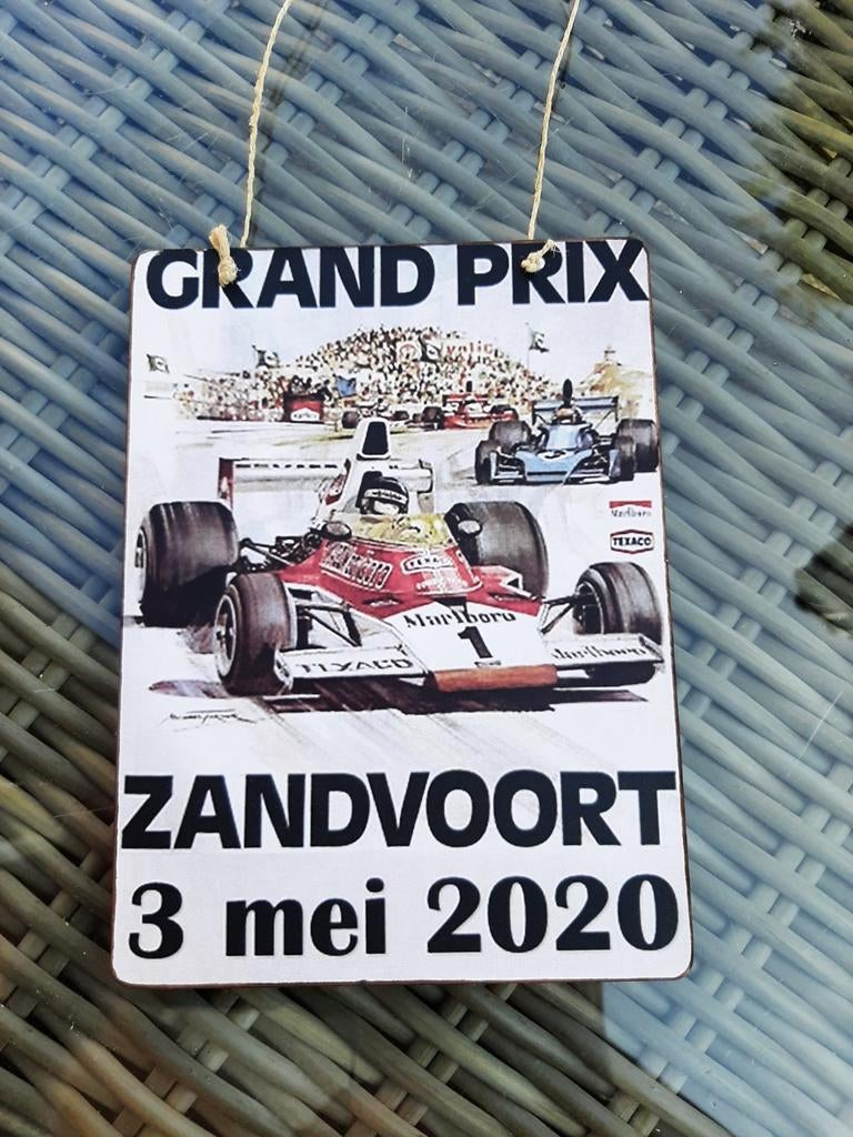 Grand Prix  Zandvoort 3 mei 2020 ophangbord, Ophalen of Verzenden