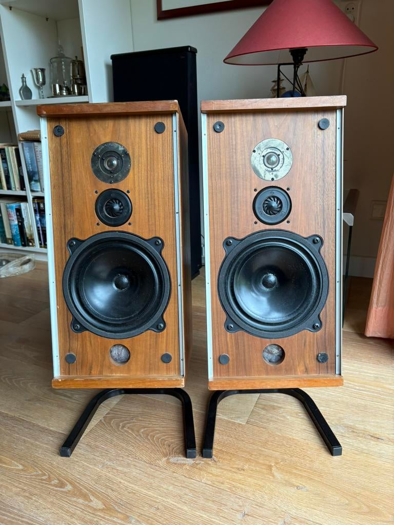 Bowers & Wilkins ( B & W ) DM4 speakers incl. Staanders., Ophalen, Gebruikt, 60 tot 120 watt, Bowers & Wilkins (B&W)