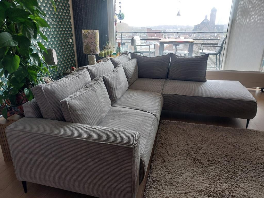 RIB bankstel  met industriële pootjes - 2.70 x 2.50m, Huis en Inrichting, Ophalen, 250 tot 300 cm, Gebruikt, 100 tot 125 cm