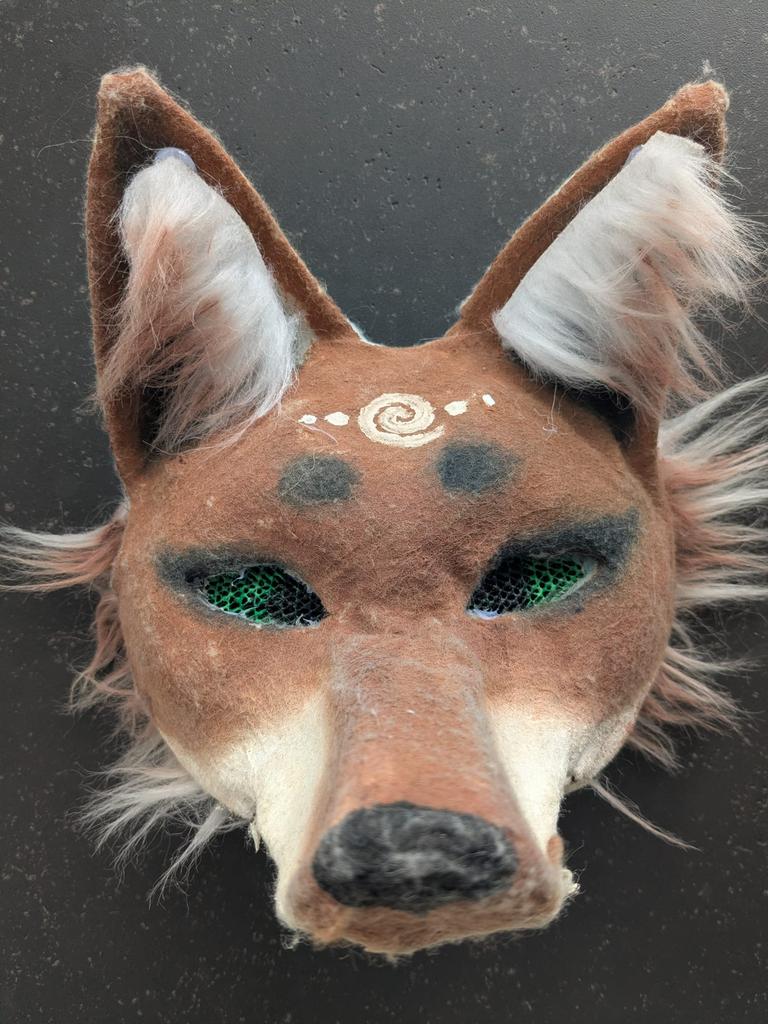 Handgemaakt masker vos madebySrulll, Ophalen of Verzenden, Nieuw