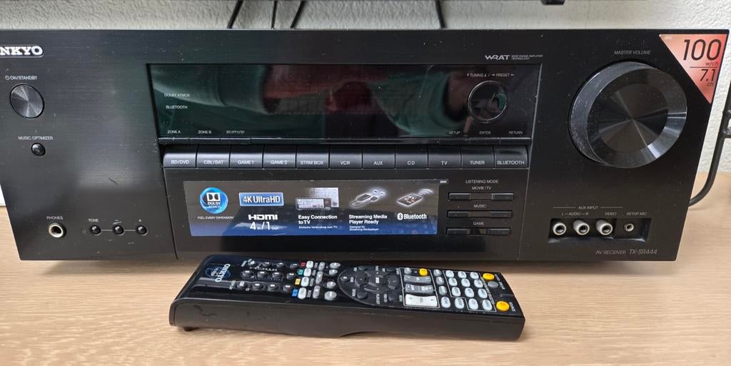 Onkyo TX-SR444 AV Receiver - Wegens verhuizing te koop, Audio, Tv en Foto, Versterkers en Receivers, Gebruikt, Ophalen of Verzenden