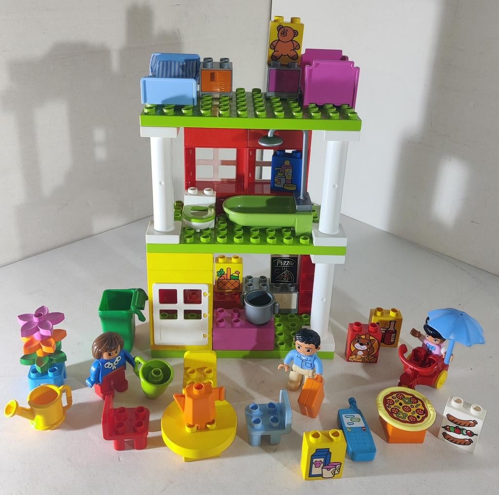 ☀️🌈✨ Duplo speelhuis met inrichting en poppetjes, Ophalen of Verzenden, Duplo