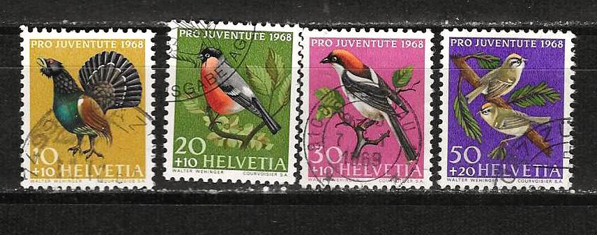 Zwitserland 891-894, Ophalen of Verzenden, Gestempeld