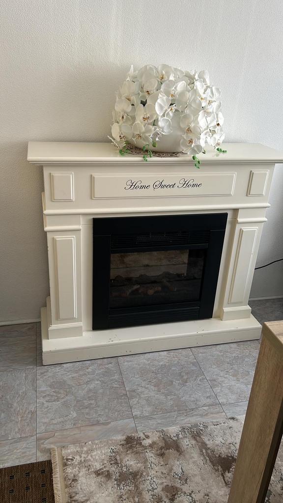 Elektrische kachel met schouw - Home Sweet Home, Huis en Inrichting, Kachels, Gebruikt, Overige soorten, Elektrisch, Ophalen of Verzenden