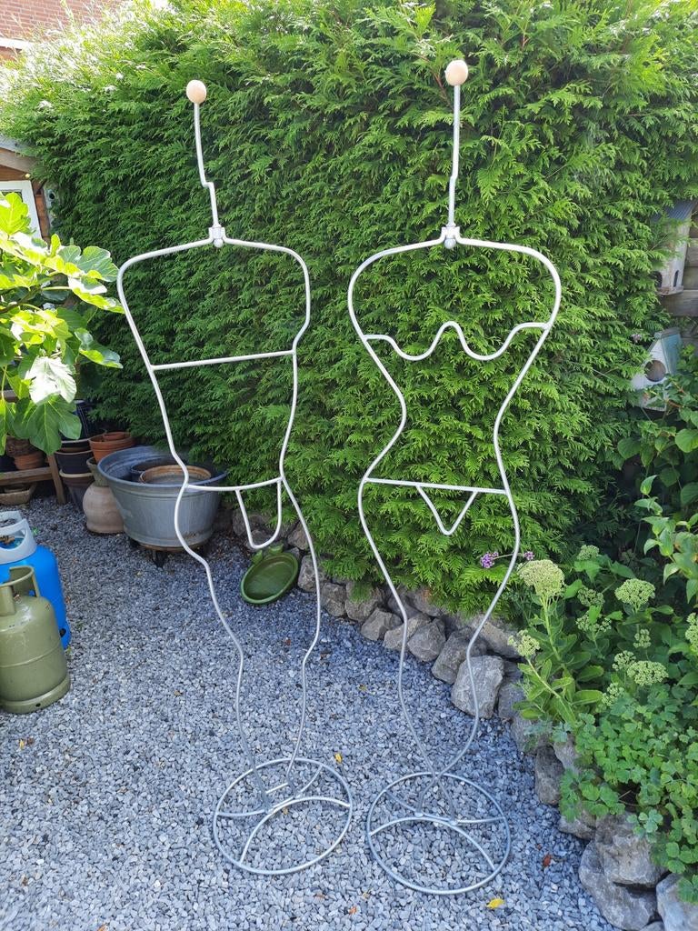 Ikea type Hapen dames en heren kledingrek,lees beschrijving, Wandkapstok, Gebruikt, Ophalen of Verzenden, Metaal