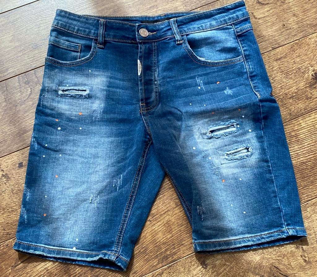 Alessandro Zavetti short, Ophalen of Verzenden, Zo goed als nieuw, Blauw, W32 (confectie 46) of kleiner