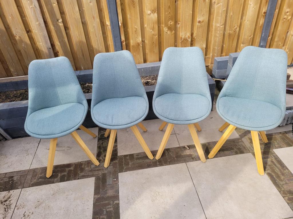 4 nette stoelen van Leen Bakker, Huis en Inrichting, Stoelen, Gebruikt, Vier, Stof, Overige kleuren, Ophalen of Verzenden