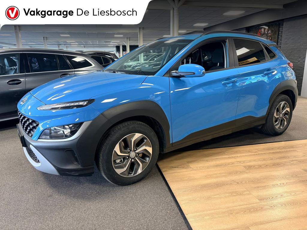 Hyundai KONA 1.6 GDI HEV Comfort Smart / carplay / automaat, Stof, Blauw, Bedrijf, SUV of Terreinwagen