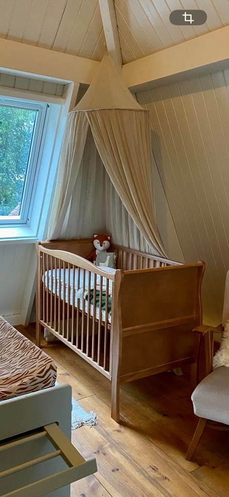 Hola BB Woodies Noble Vintage ledikant incl. dagbed zijkant, Ophalen, Gebruikt, Ledikant